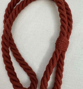 Attache-rideau en coton couleur rouille orange brûlé pour rideaux, nouveauté - Product Image 4