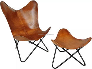 Chaise papillon minimaliste avec structure robuste et siège spacieux pour une décoration élégante du salon, une ambiance lounge et un style moderne - Product Image 5