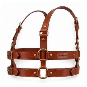 Premium Men Leather <b>Harness</b> Adjustable Body Strap Design Durable Leather Style Material Comfortable Fit Fashion Costume - Product Image 6