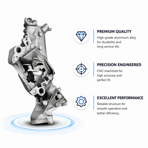 Supports structurels automobiles en aluminium usiné CNC sur mesure avec nervures renforcées VMC, pièces OEM en acier inoxydable - Product Image 5