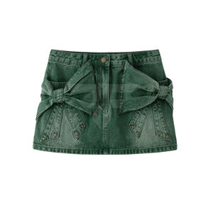 Fournisseur en gros de mini-jupes en jean de coton pour femmes, sur mesure pour les magasins de vêtements, collections décontractées américaines, OEM en gros - Product Image 3