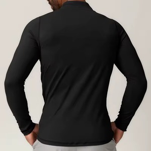 Custom Fitness Gym Apparel Manufacturer Compression Performance Shirt Stretch <b>Polyester</b> Spandex Screen Print Private Label Bulk - Product Image 2