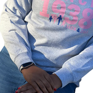 Sweat-shirt à col rond gris chiné en molleton doux, pull à manches longues, vêtements décontractés d'hiver, vêtements de tous les jours pour femmes - Product Image 6