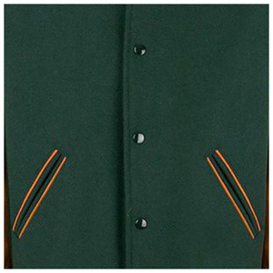 Chaqueta Varsity de Alta Calidad para Hombre, Corte Entallado, Cuello Alto, de Lana, Transpirable, Diseño Moderno de Invierno, Elegante, de Dos Piezas, Entrega Rápida - Product Image 4