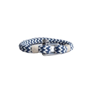 Blue & White Nautical Rope Bracelet With Bolt Clasp Best Selling Rope Bracelet <b>Men</b>, Nautical Rope Bracelet, Surfer Bracelet - Product Image 1