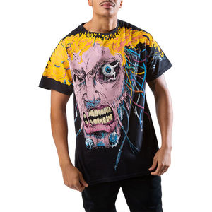 เสื้อยืดโอเวอร์ไซส์ลายการ์ตูนสำหรับผู้ชาย แขนสั้น คอกลม สไตล์สตรีท ผ้าคอตตอนเจอร์ซีย์ ลายพิมพ์ด้านหน้า - Product Image 5