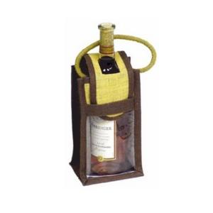 Bolsas de Vino de Yute Ligeras y Ecológicas, Ideales para Regalos Empresariales, Disponibles con Opción de Diseño de Logotipo Personalizado - Product Image 1