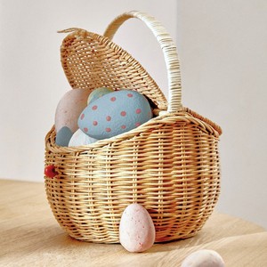 Kids storage <b>hampers</b> hand-weave natural rattan picnic <b>baskets</b> multiple use <b>basket</b> containers - Product Image 1