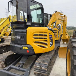 Mini-excavatrice sur chenilles Komatsu PC55 d'occasion, 3 tonnes, avec moteur, engrenages, roulements et chenilles en caoutchouc, modèle 2023, marque japonaise, à vendre - Product Image 1
