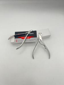 Professional Stainless Steel Sharp Cuticle Nipper Box Joint Precision Nail Clippers Silver Polish Finish Wide Jaw Opening Finger - Product Image 2