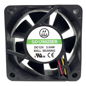 Ventilateur de refroidissement 12V CC 60x60x15mm 6000 tr/min - Product Image 1