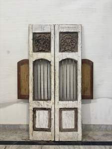 Panneaux de porte en bois massif antique, sculptés à la main, vintage, pour maison, bureau, extérieur, villa de luxe, entrée, salle à manger, salon, cuisine, meubles - Product Image 4