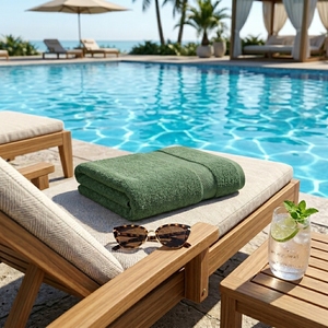 ชุดผ้าขนหนูอาบน้ำหรูหรา 6 ผืน หนาพิเศษ 650 GSM แบบ Zero-Twist เนื้อนุ่มพิเศษ ซึมซับน้ำได้ดี แห้งเร็ว เหมาะสำหรับโรงแรม บ้านพัก และประเทศตุรกี - Product Image 3