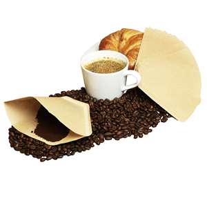 Premium V-shape disposable <b>coffee</b> <b>filter</b> paper made from 100% wood pulp, designed for smooth and consistent brewing - Product Image 1
