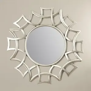 Espejo de pared metálico personalizado diseñado para interiores de boutiques y proyectos de decoración del hogar por arquitectos. Hecho a medida. - Product Image 3