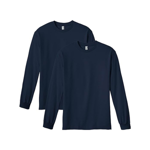 Camiseta de Manga Larga 100% Algodón Jersey Cuello Redondo Color Sólido Camisetas de Hombre de Alta Calidad con Logotipo Personalizado - Product Image 4