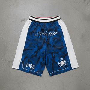 Shorts de basketball camouflage pour hommes, logo Aigle 1998, séchage rapide, taille élastique, style sportif, impression par sublimation - Product Image 4