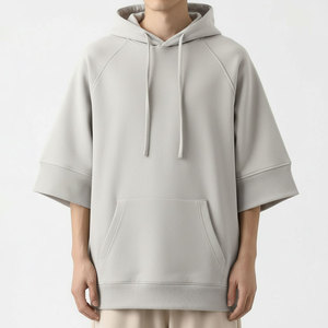 <b>Bulk</b> Oversized Hoodie Short Sleeve Custom Hoodie Manufacturer Factory Price - Product Image 1