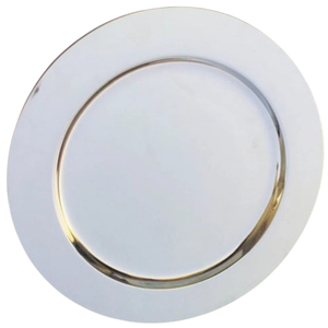 Sunray Design Metal Charger Plate Metallic <b>Gold</b> Silver Scalloped <b>Rim</b> Decorative Underplate For Upscale Wedding Party And Banquet - Product Image 5