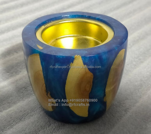 Brûleur Bakhoor en résine de bois naturel forme ronde fabriqué à la main traditionnel charbon de bois en vert porte-encens nouvel arrivage - Product Image 5