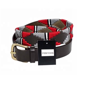 Ceinture de polo en cuir véritable haut de gamme pour l'équitation équestre - Product Image 4