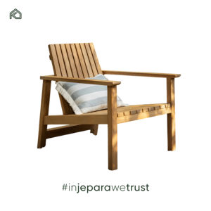 Ensemble de canapé et chaise longue en teck pour salon, design tropical écologique, fabriqué en Indonésie - Product Image 4