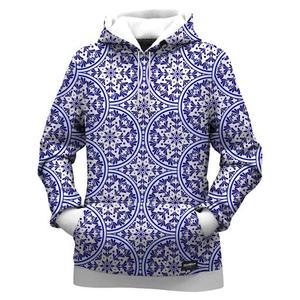 Sudadera con Capucha para Hombre, Color Morado, con Estampado Geométrico, Cierre de Cremallera, Manga Larga, Tejido de Punto, para Otoño, Deportiva - Product Image 6