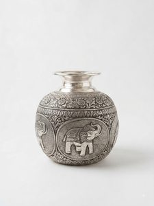Sculpture d'éléphant Kalash - Product Image 1