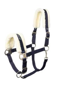 2026 LUXURY HANDMADE PP HALTER HEAD BRIDLE for HORSE ADJUSTABLE FAUX FLEECE FUR PADDED MINK CUSTOMIZABLE COLOURS - Product Image 5