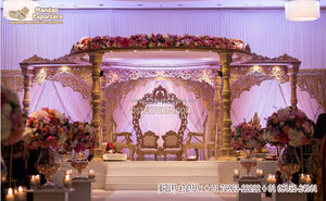 งานแต่งงานอินเดียใต้ทองคําขาวLagna Mandapทางใต้ประเพณีงานแต่งงานMaharani Mandapตกแต่งDesignerดูรอบMandap - Product Image 4