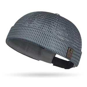 Unisex Solid Jacquard <b>Beanie</b> Hat 100% Cotton Breathable <b>Waterproof</b> Casual Winter Adjustable Head Circumference Outdoor - Product Image 4