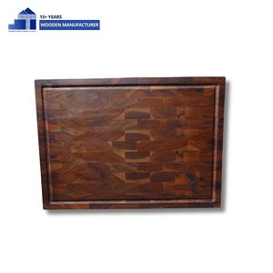 Meilleures ventes : Ensemble de planches à découper en bois de teck, planche à découper en bois de teck à grain croisé personnalisée, fournisseur d'articles de cuisine 2026 - Product Image 2