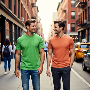 Camiseta Casual Premium para Hombre, 100% Algodón, 210 g/m², Cuello Redondo, Estampado, de Alta Calidad, Ecológica, de Secado Rápido y Transpirable, para Verano - Product Image 1