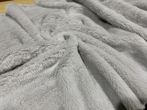 Grey Color Rabbit Fur Long Pile Fabric 12mm 100% Polyester 280gsm for Plush Toy Garment Home Textile - Product Image 5