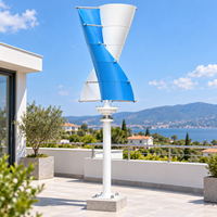 Éolienne à axe vertical hélicoïdal 300W 500W 1kW, générateur à pales spirales pour faible vitesse du vent, pour système solaire-éolien domestique hors réseau
