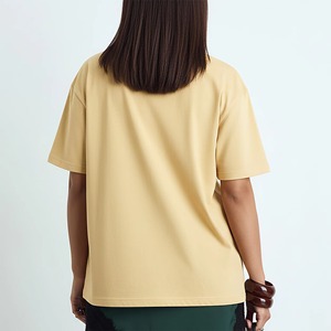 2026 New Arrived Summer Casual Wear <b>Crop</b> <b>Top</b> Fit Women T-Shirt Custom Silk Screen Printed Logo Breathable Lightweight 100% - Product Image 3