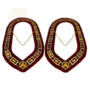 Collier maçonnique élégant et durable en métal, réglable, au design confortable, idéal pour les cérémonies, les rituels, les événements et les réunions de loges. - Product Image 5