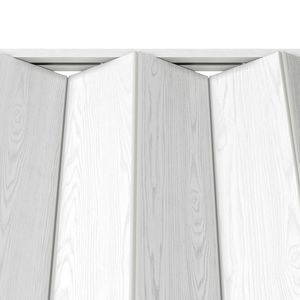 Portes accordéon à double paroi blanches de 48 pouces, robustes et pliables - Product Image 5
