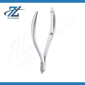 High Quality Single Spring Professional Extra Sharp Stainless Steel Finger <b>Nail</b> Art Clipper Cutter Nipper Wide Jaw Opening 10mm - Product Image 4