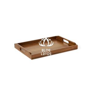 Plateau de service en bois, favori des clients, vaisselle en bois pour la restauration, présentation alimentaire, service de petit-déjeuner pour les acheteurs en gros - Product Image 1