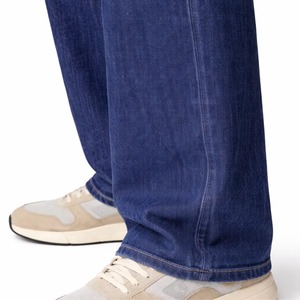 Vaqueros de mezclilla índigo teñido a mano de 17 oz, 100% algodón, cintura alta, corte recto casual, selvedge bordado, vintage, invierno - Product Image 6