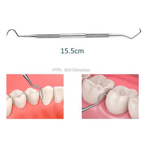 Dental Tartar Scraper Manual Medical Grade Stainless Steel Professional Teeth Cleaning Tool for Plaque & Tartar - Product Image 2