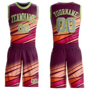 High Quality Stylish Basketball Wear Breathable Anti-Pilling Sublimation Uniform Plus Size Sets - Product Image 1