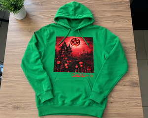 Wholesale <b>Halloween</b> Party Heavy GSM Fabric Hoodie Custom Printed Pullover <b>Sweatshirt</b> Private Label OEM ODM - Product Image 6