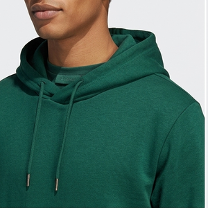 Sudadera con Capucha Verde para Hombre, Corte Regular, Color Sólido, Informal, de Forro Polar, para Otoño - Product Image 2