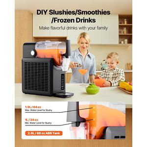 Macchina per Slushie da 2,6L/88oz per Uso Domestico Senza Ghiaccio, 5 Programmi Preimpostati, Preparatore di Bevande Congelate, Macchina per Margarita - Product Image 2
