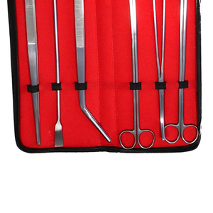 Ensemble d'outils d'aquascaping en acier inoxydable 6 pièces pour l'aménagement aquatique et la taille des plantes vivantes, comprenant des ciseaux et des pinces - Product Image 5