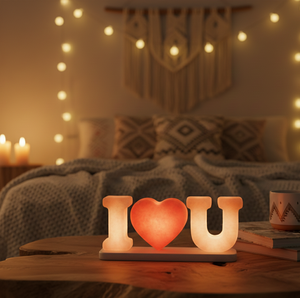 Lámpara de Sal del Himalaya con Forma de Corazón, Tallada a Mano, Cristal Rosa Natural, para Decoración Minimalista del Hogar y Regalos de Bienestar - Product Image 3