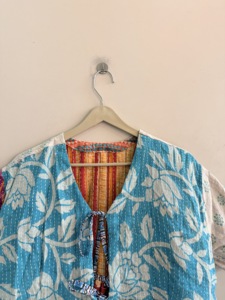 Top Kantha Acolchado a Mano Vintage Surtido, Estilo Hippie Bohemio - Product Image 4