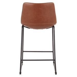 <span class=keywords><strong>Taburete</strong></span> de bar de cuero para <span class=keywords><strong>cocina</strong></span> de estilo <span class=keywords><strong>industrial</strong></span> retro - Product Image 5